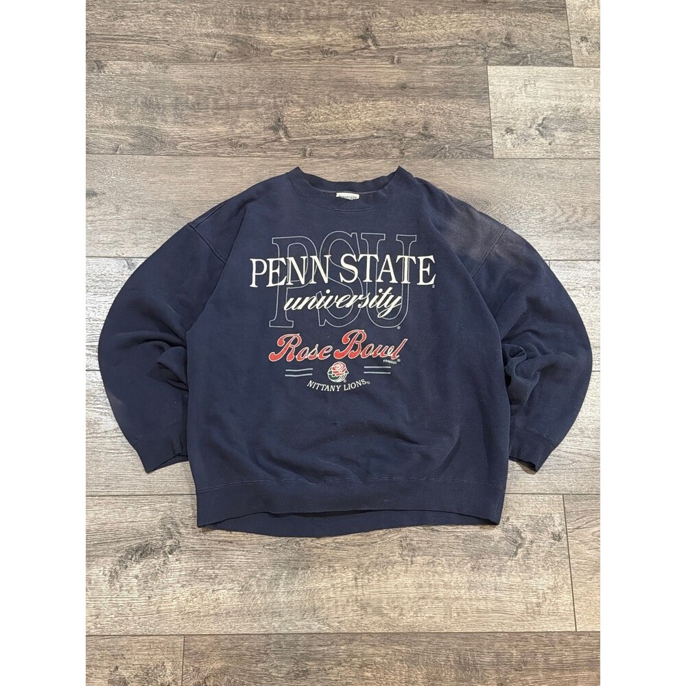 Vintage Danaggers Penn State Nittany Lions Rose Bowl Sweatshirt Men's XL Navy
